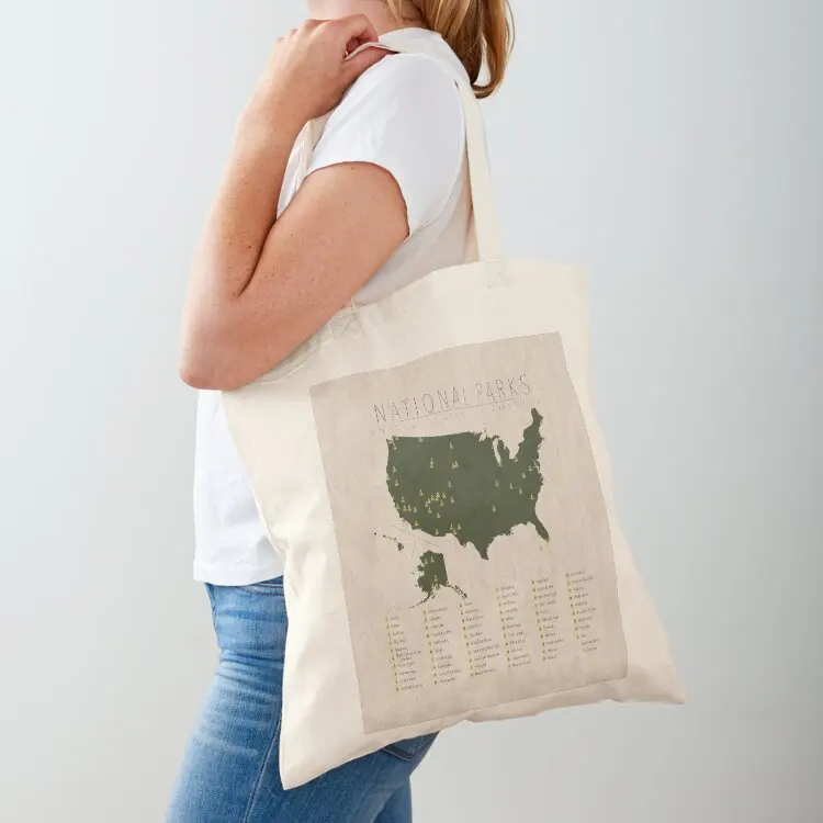 US National Parks Tote Bag Beach bag shopper bag women Fabric