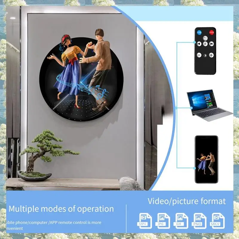 

Best Of 2025-3D голографический проектор управление через приложение 720LED голографический плеер вентилятор для изображения видео магазин рекламный дисплей