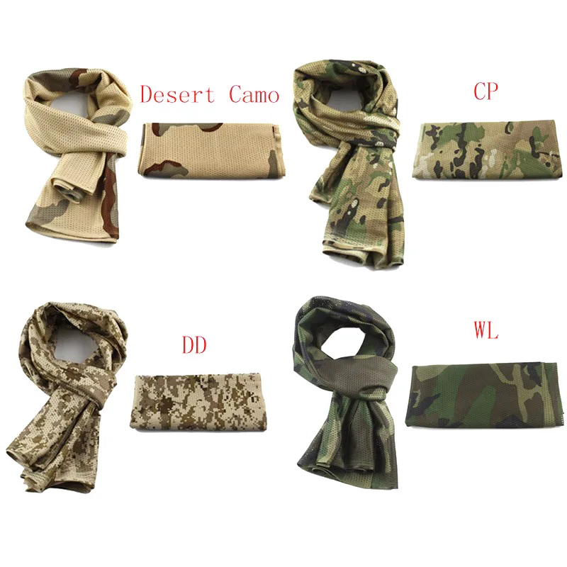 VULPO Shemagh táctico camuflaje para airsoft caza senderismo - imagen 3
