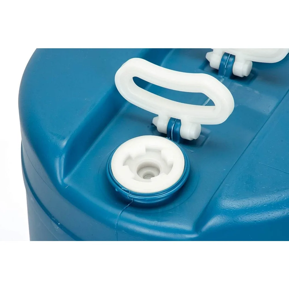 Portable 15 Gallon Water Storage Drum - Reusable, BPA-Free, Food-Grade Emergency Supply Tank