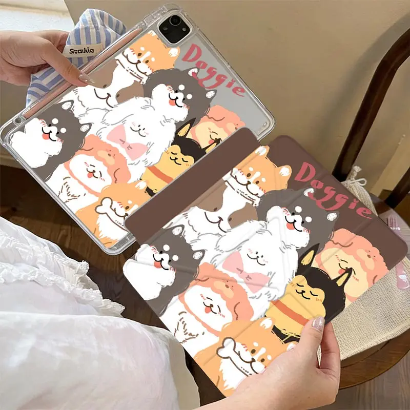 Anti-Bending 3+Y Fold Case For iPad A16 2025 11th Air11/13inch iPad10.2 7/8/9th 4/5th 10.9 IPad Mini6 8.3 Pro 11 2024