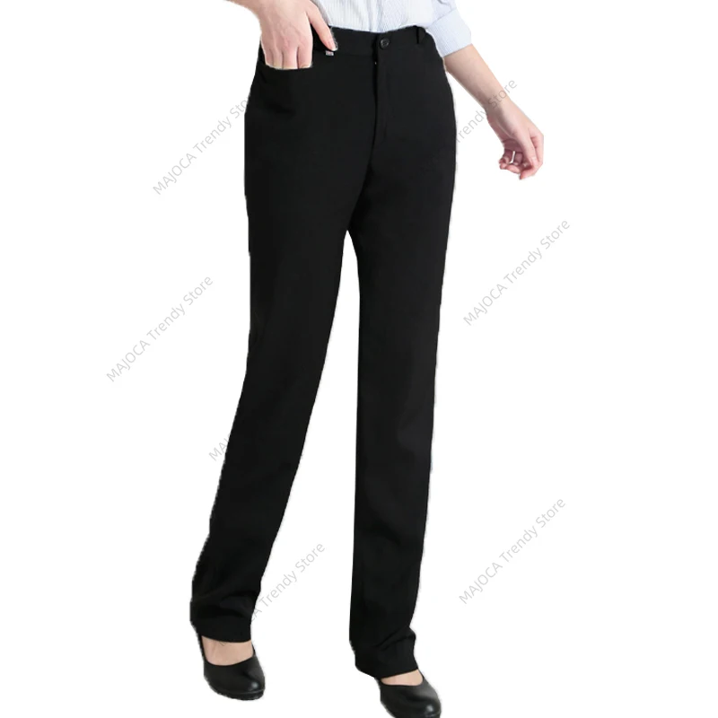Pantalon de Chef noir pour femmes, vêtements de serveuse de Restaurant, vêtements professionnels pour femmes, vêtements de Chef de cuisine