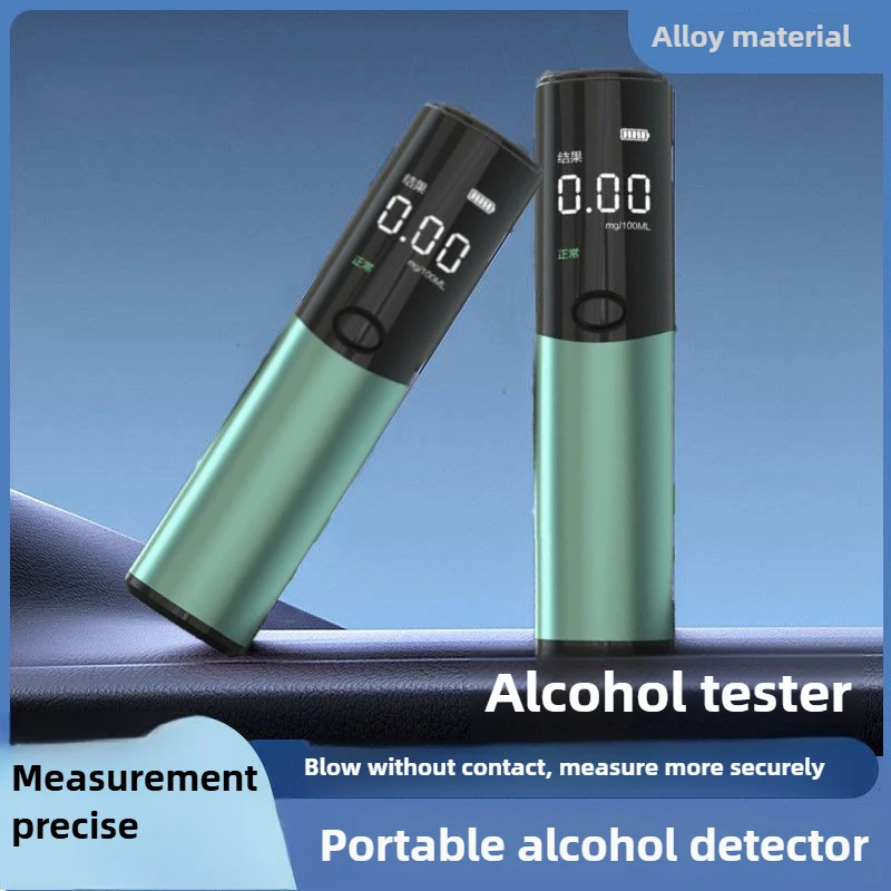  Automatic MIni Alcohol Tester Electronic Breathalyzer LED Display Portable Rechargeable Non-Contact Alcohol Test Tools