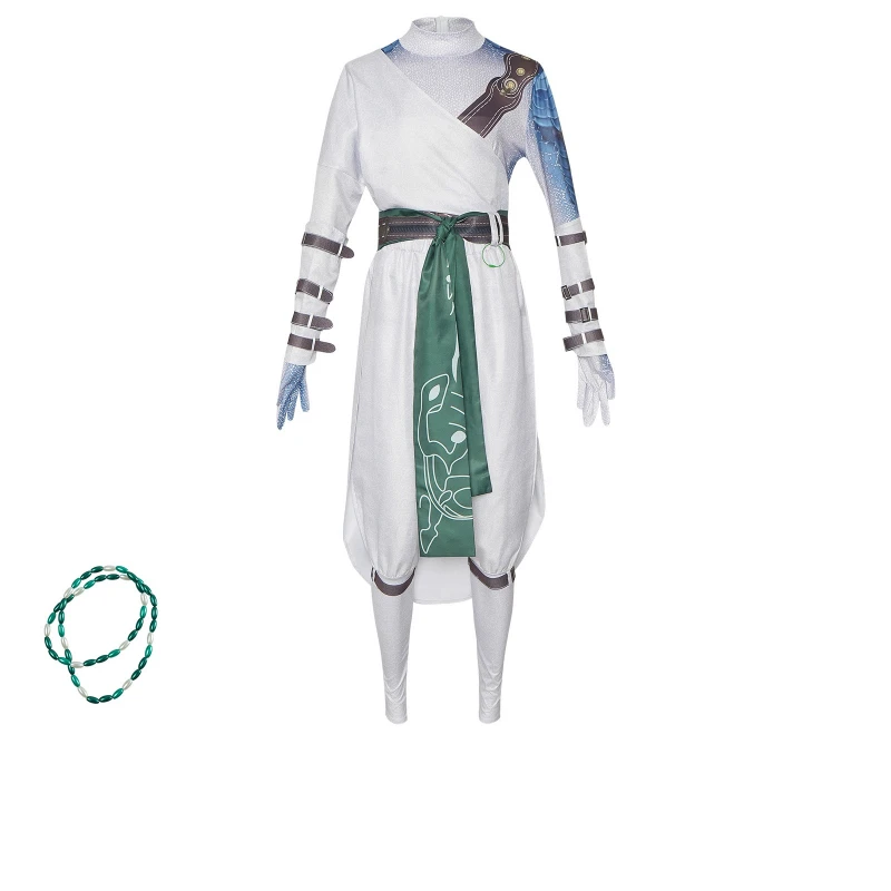 

Костюм для косплея Black Myth Wukong, комплект учёного в белом халате «Гора Чёрного Ветра», в стиле игрового персонажа, для сценических выступлений