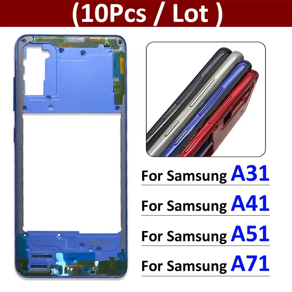 

10Pcs/Lot, Middle Frame Bezel Middle Plate For Samsung A31 A41 A51 A71 Repair Parts