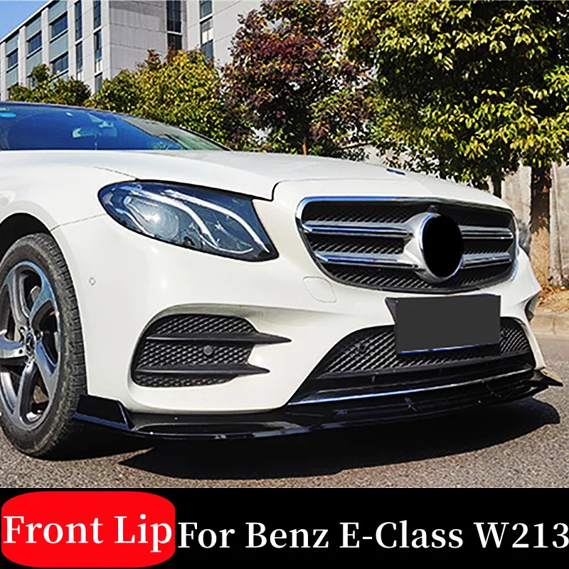 

Разветвитель переднего бампера для Benz E-Class W213 2016-2019, комплект спойлера для подбородка, диффузор, защита корпуса, внешняя Настройка