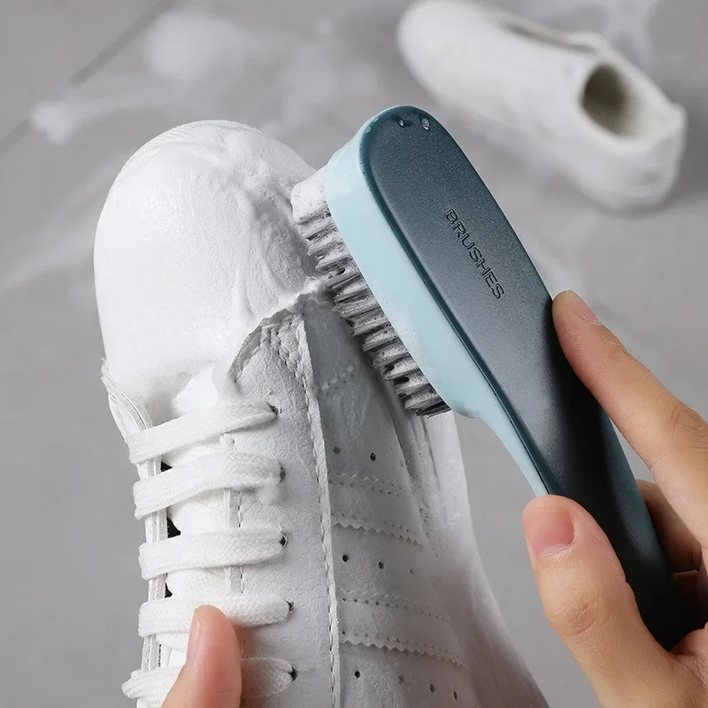 1pc Shoe Cleaning Brush Plastic Clothes Scrubbing Brush Hous