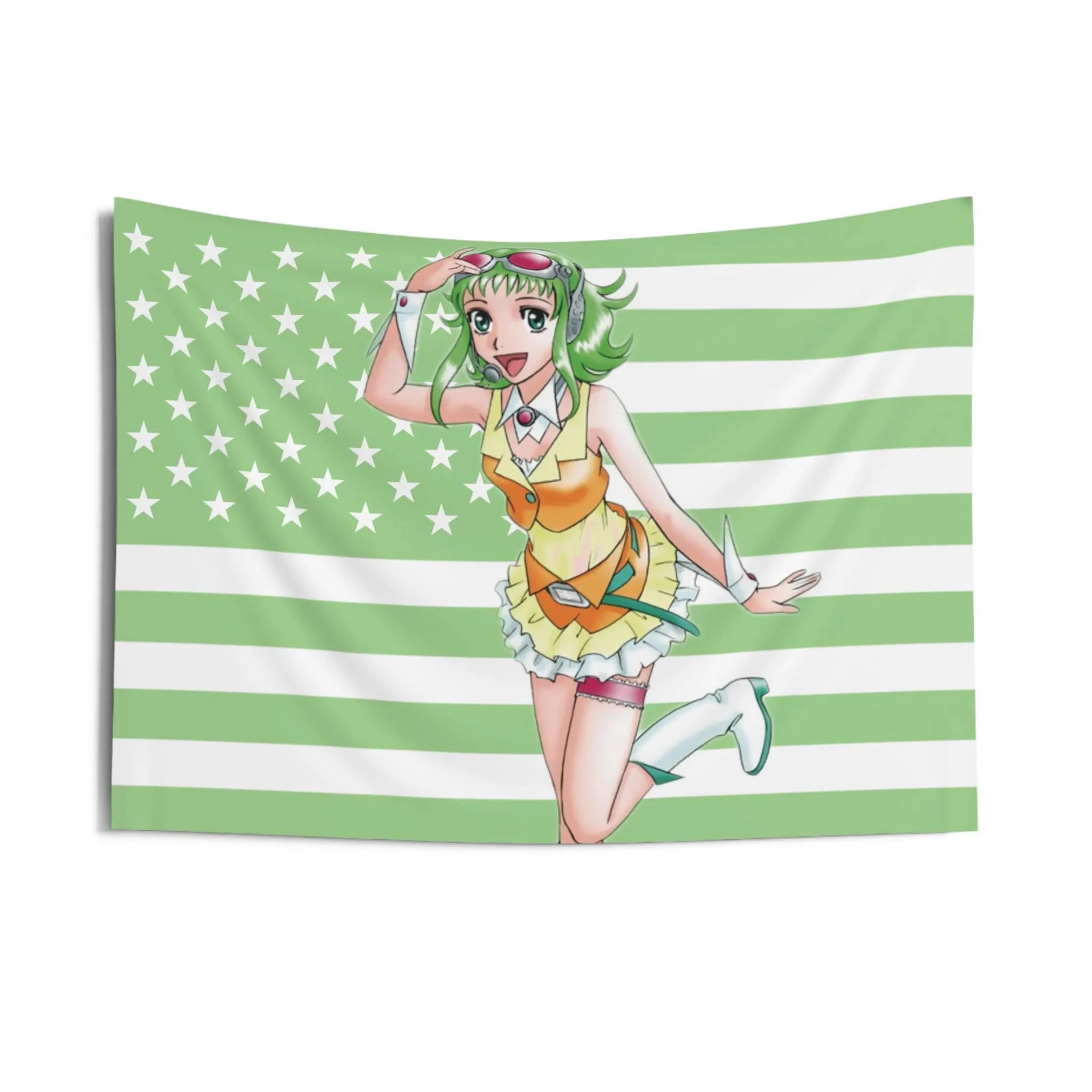アニメグミボーカロイドアメリカ国旗ニンジン屋内壁タペストリー家の装飾壁掛けルームタペストリーウォールアート生地ポスター