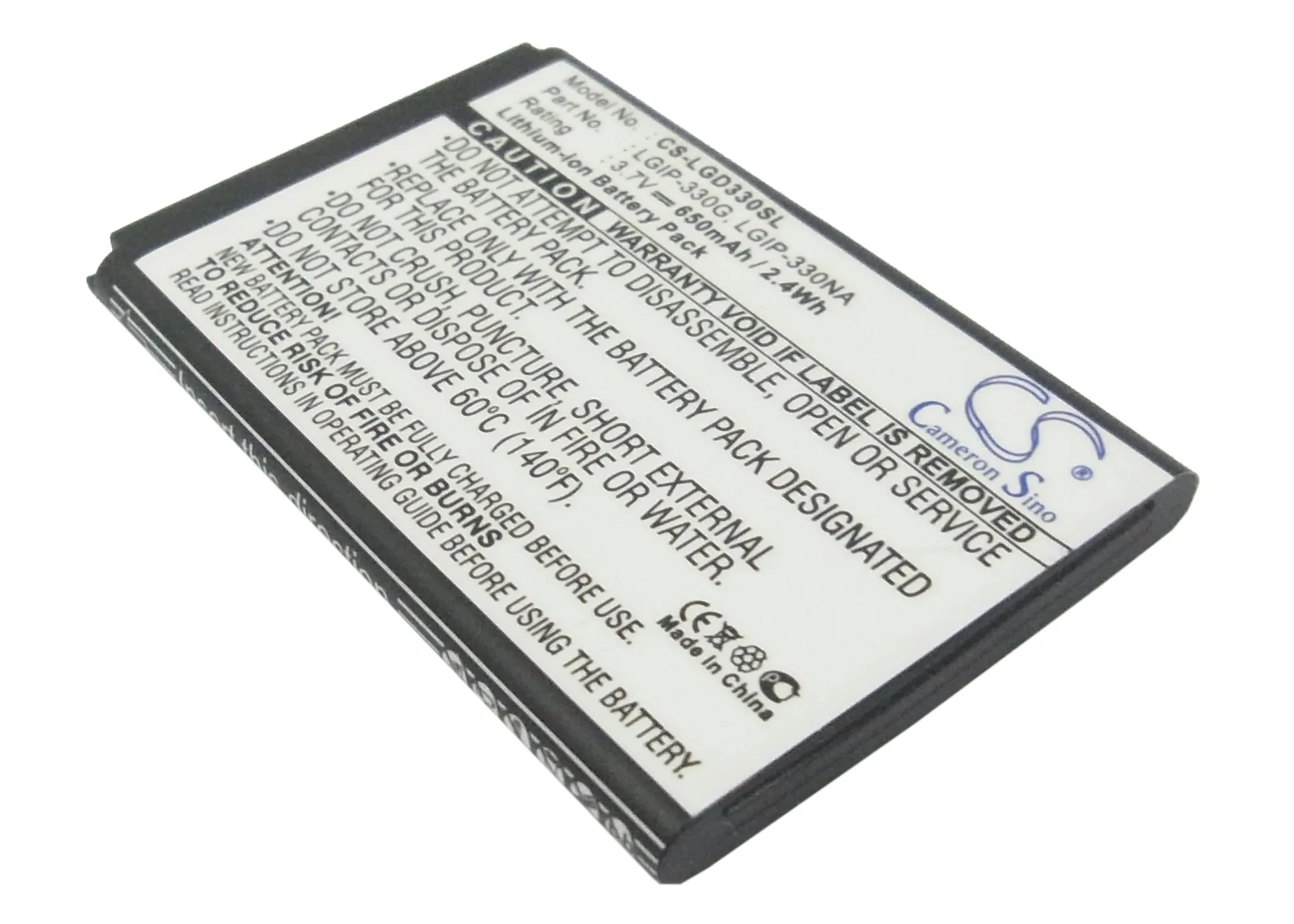 Cameron Sino For LG GB220,GB230,GD350 650mAh / 2.41Wh