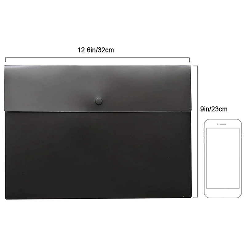 10 Folder Folder Pocket Gram Plastic Envelope Flat File Letter Organizer With Snap Closure A4 Letter Size
