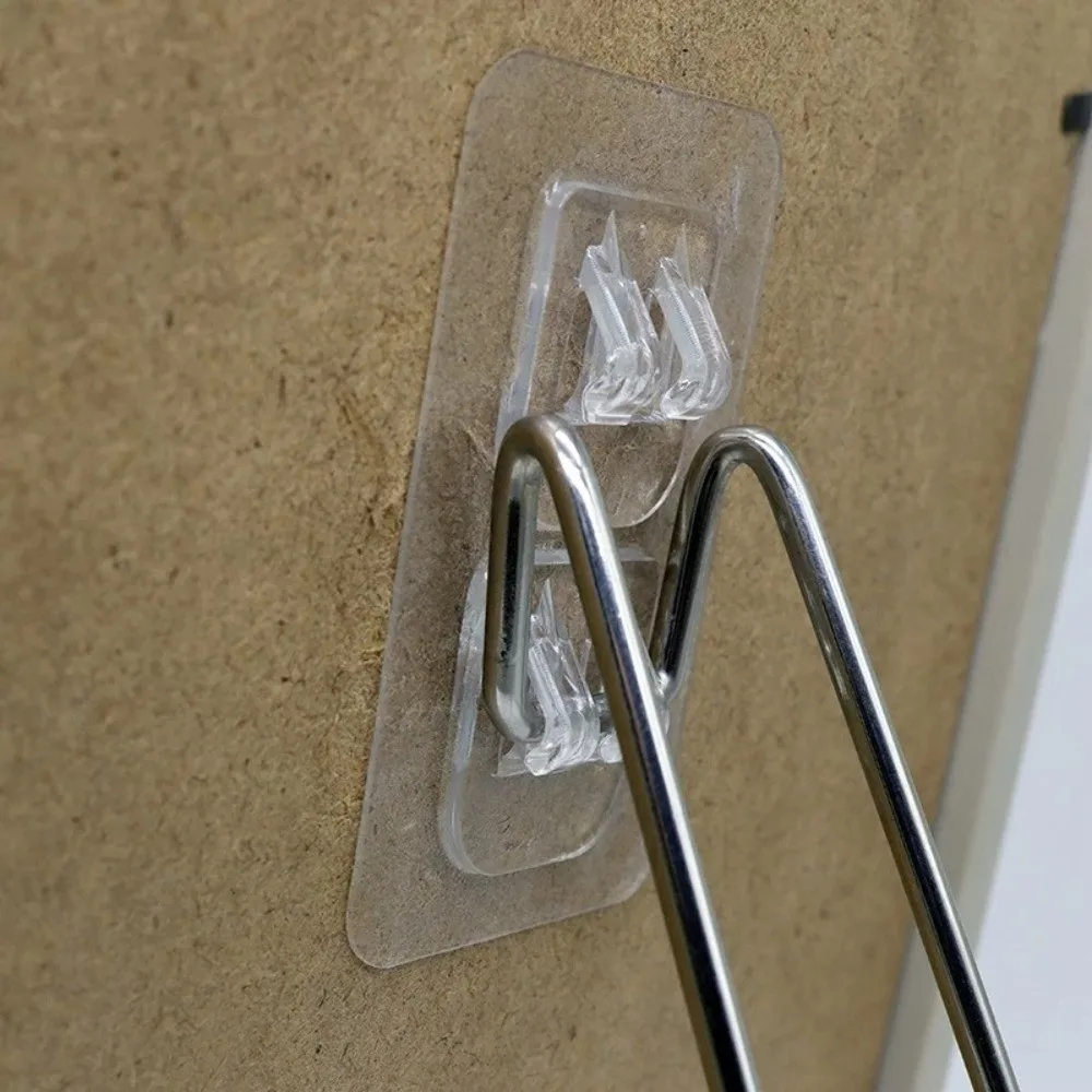 Stainless Steel Picture Frame Bracket Self-Adhesive Strong Load-bearing Photo Frame Stand Adjustable Storage Bracket Frame Easel