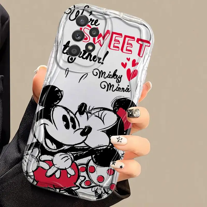 Disney Mickey Minnie Lover For Samsung Galaxy A55 A35 A15 A73 72 A53 A52 A33 54 A34 42 A32 A22 A24 A23 A14 A13 A12 5G Phone Case