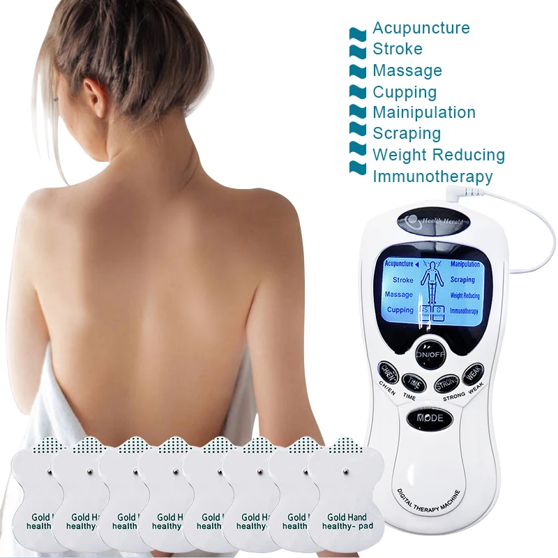 Elektrisches TENS-Gerät zur Muskelentspannung, Digitales Massagegerät mit LCD-Display, Elektrisches Körper-Meridian-Massagegerät – Detail 2