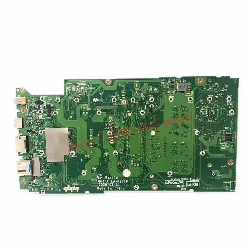 For Acer SF314-59 GH4FT LA-K281P With SRK02 I7-1165G7 CPU Mainboard NBA0P11005 Laptop Motherboard 100% Fully Tested Working Well