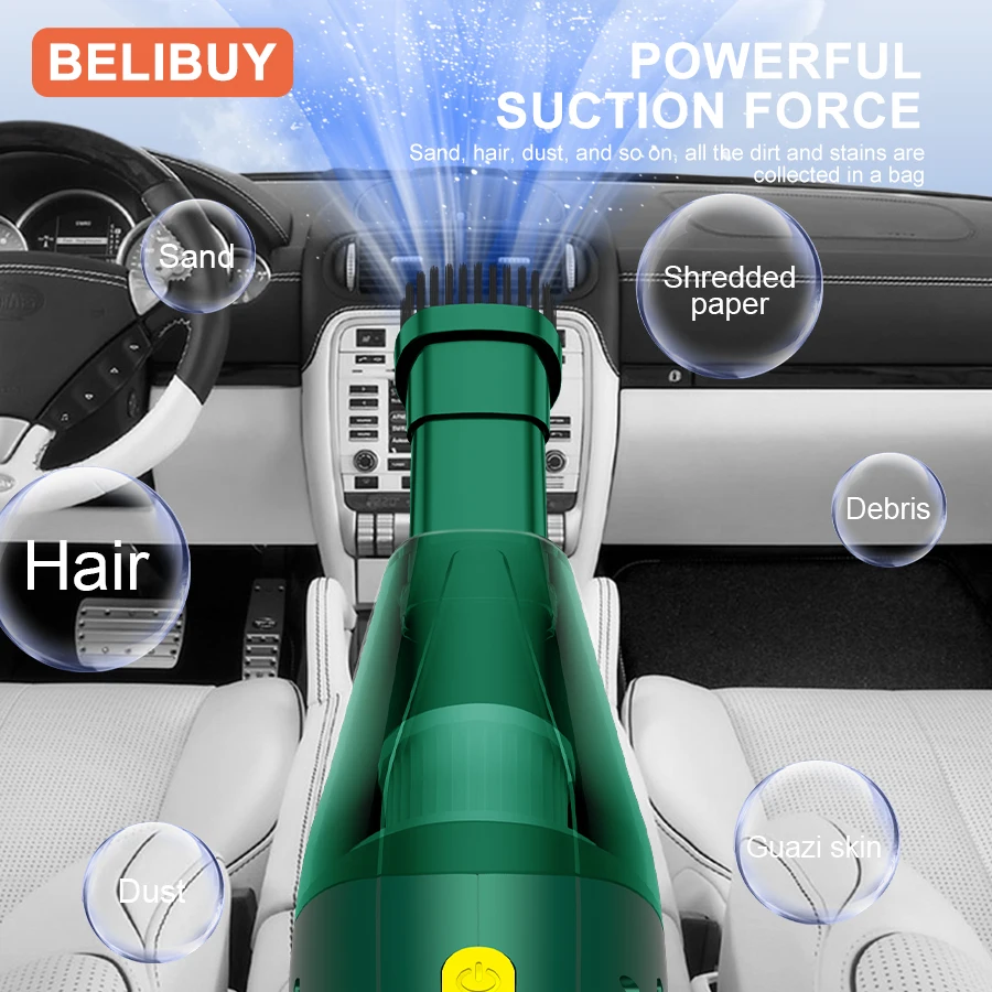 Beli-Aspirateur de voiture multifonctionnel, machine de ménage, nettoyeur de tapis, haute puissance, bain de bureau, livres