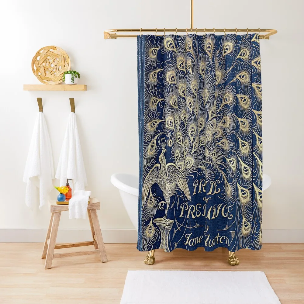 Pride And Prejudice Peacock Edition Book Cover Shower Curtain Shower Bathroom Shower Sets For Bathroom Set Curtain