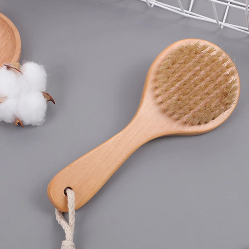 

2pcs Long Handle Bath Brush Premium Soft Bristle Ergonomic Design For Back Scrubbing Home Travel Hotel Use Bathing Body Brush