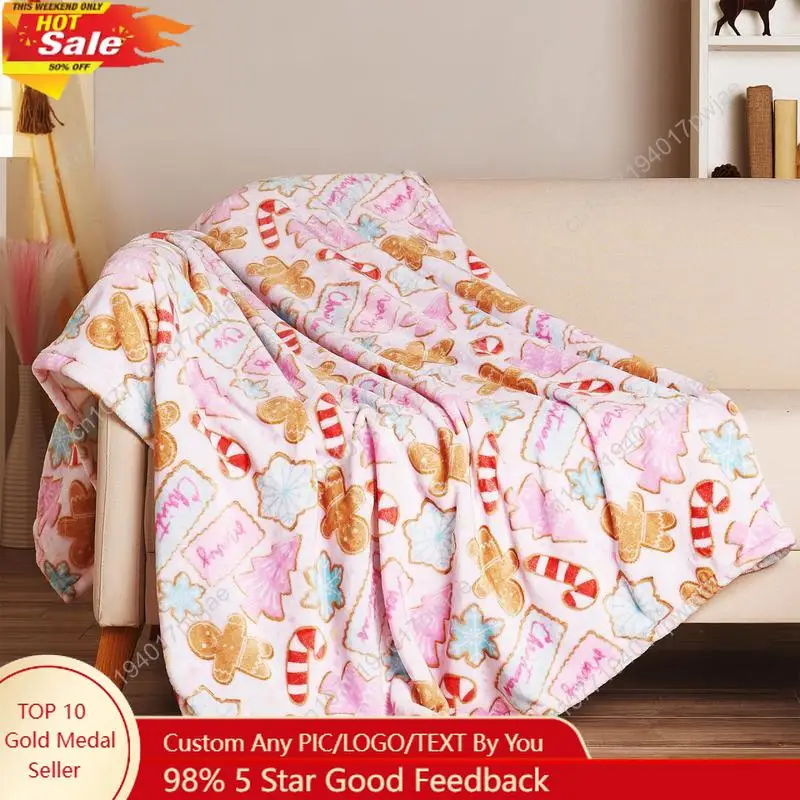 

Eyesoul Christmas Blanket - Stylish and Cute Christmas Snow Blanket and Throw - Christmas Decor for Custom blankets