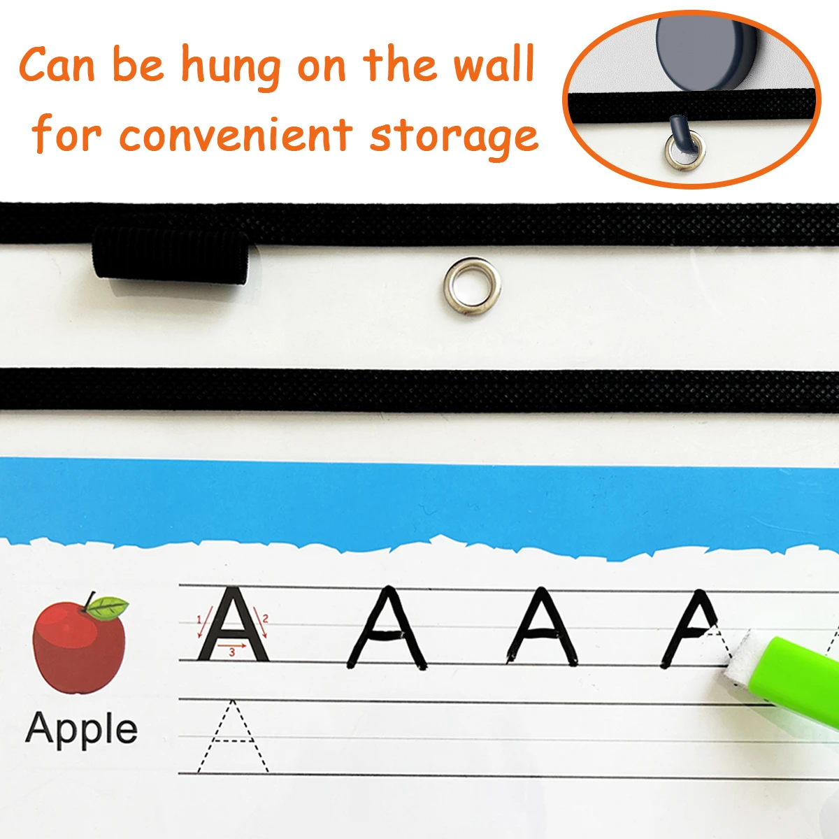 Custom Dry - Wiping Bags for Practice - Letter Tracing Worksheets Included