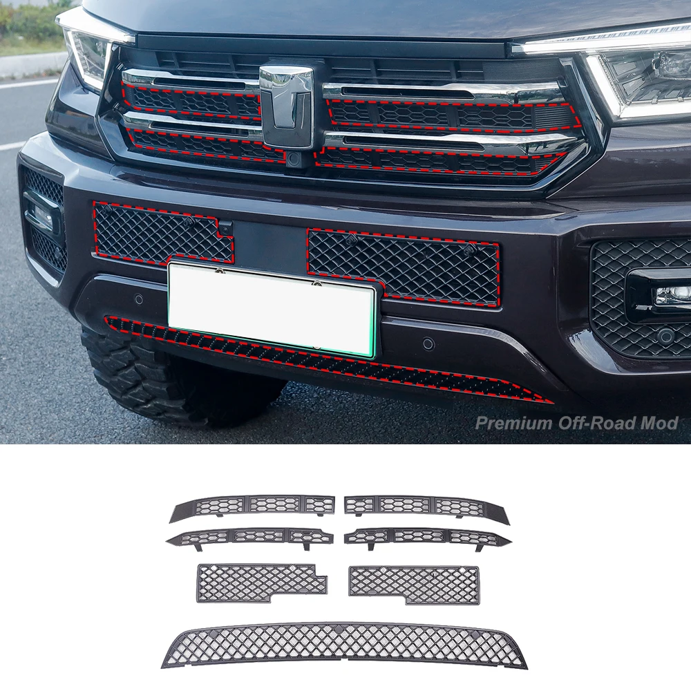 Brand New 2026-Model Tank 400 Hi4Z/T Front Grille Clip-On Bug Screen Radiator Condenser Protection Exterior Accessory