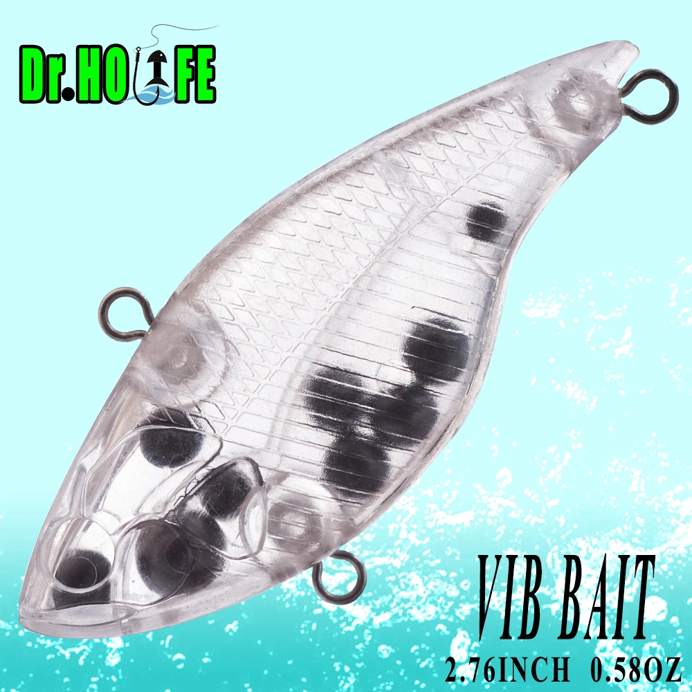 

Dr.Holife 10PCS / LOT Unpainted VIB Blanks Lure Sinking Bait Bass Lure 10CM 30G Artificial Unpainted Hard Bait With Rattles