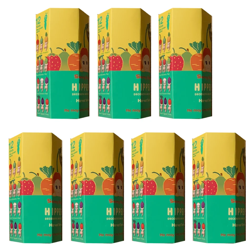 1-12 Stück Obst-Gemüse-Kopf Mini Liegende Puppe Blind Box Niedliche Bildschirm-Figuren Desktop-Auto-Ornament Sammlerstück Spielzeug Geburtstagsgeschenk