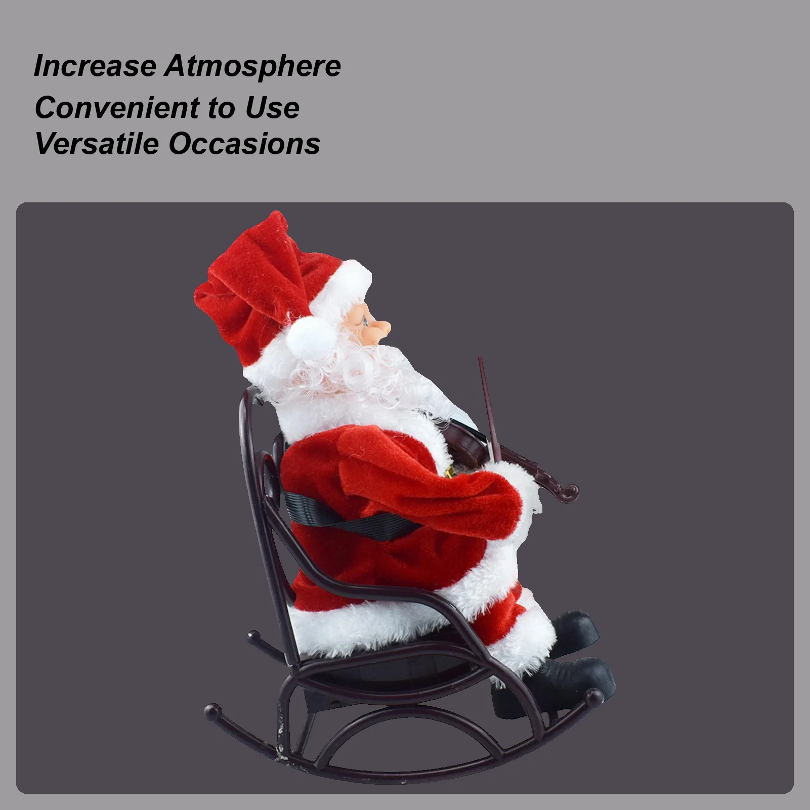 

Электрический Санта Сидящий Рождественские Украшения Играет Скрипка Электрический Рождественский Санта Для Спальни Витрина Квартирной Витрины