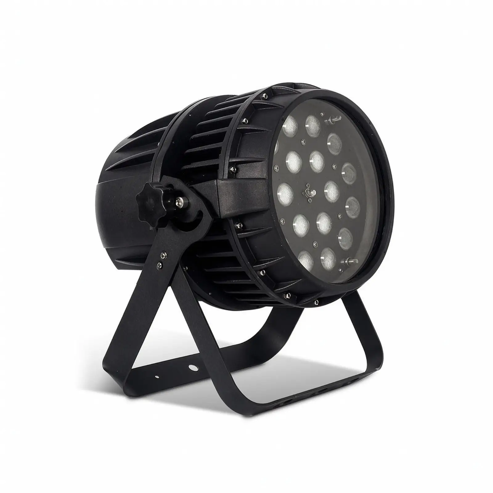 Sound-activated Par Can Stage Light with Mounting Yoke 18-LED Zoom Par Light for
