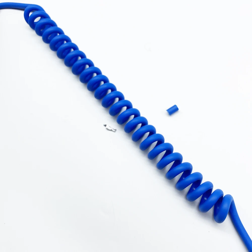 

Copper Spiral Wire 3 Core 15 AWG Cable Pure Copper Core PU Retractable Power Cord Tension Spring cable