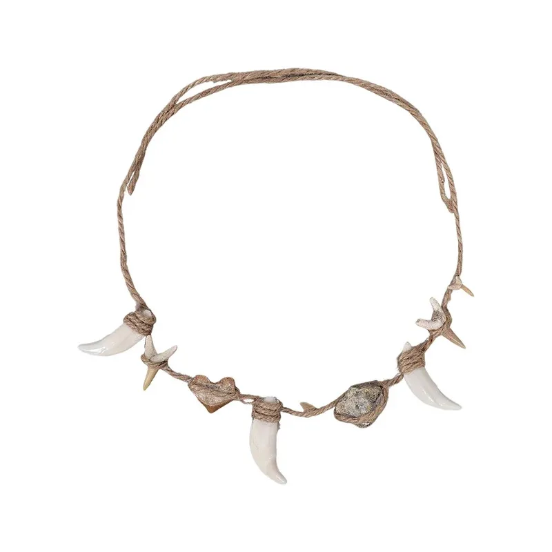 CyMaui شاطئ شل المختنق قلادة الكرتون المحيط الأميرة البوهيمي اليدوية حبل قلادة مجوهرات النساء الفتيات دور اللعب الدعامة Gif