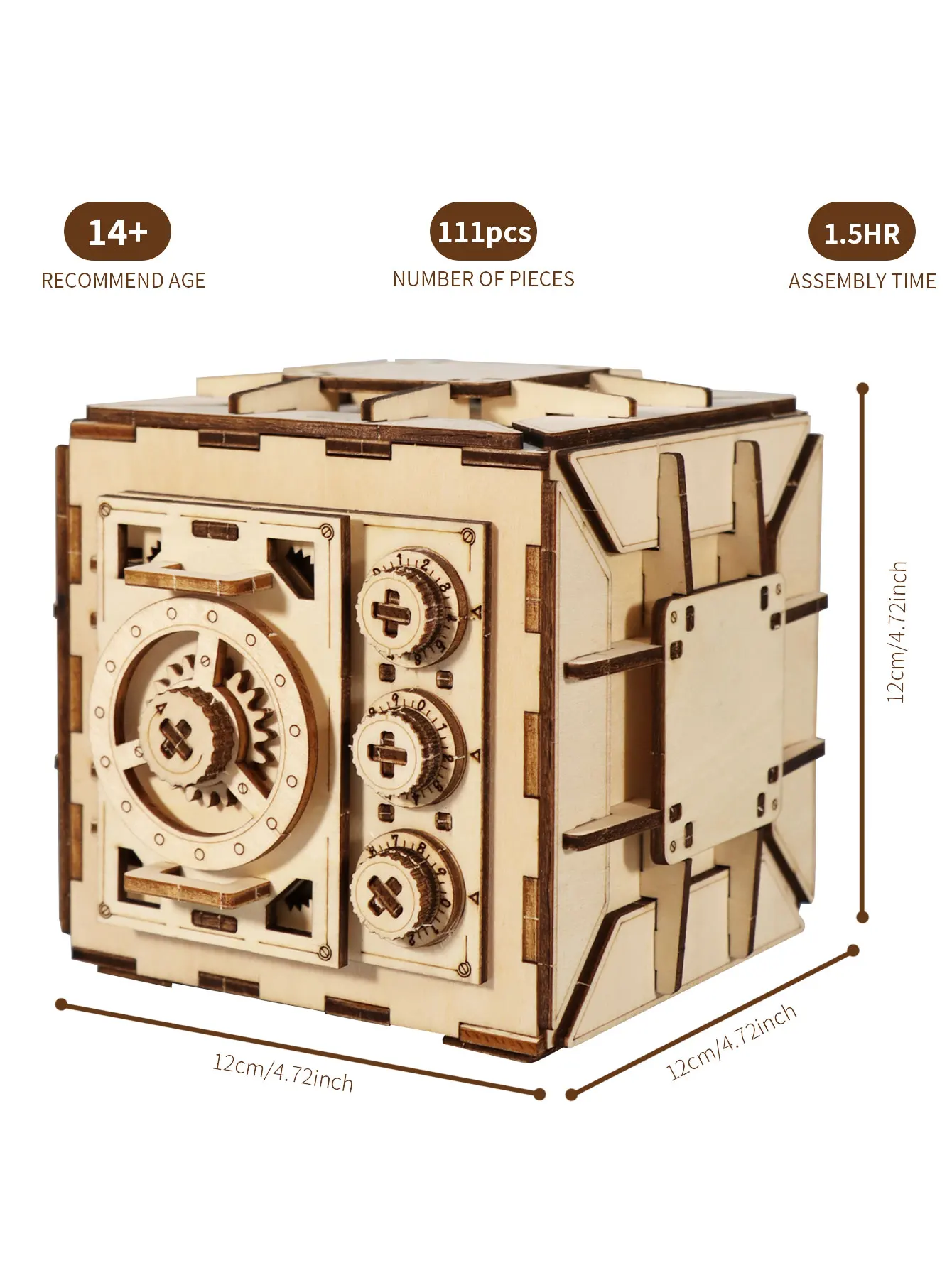 Puzzle in legno 3D per adulti Kit modello scatola puzzle caschi fai-da-te per costruire regali di Natale