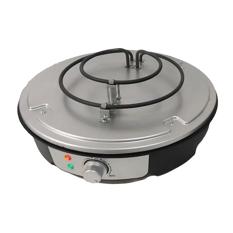 1800 Watt Electric Portable Bread and Pancake Maker Multi-Function Barbecue Maker with Round Pans for Home or Hotel Use