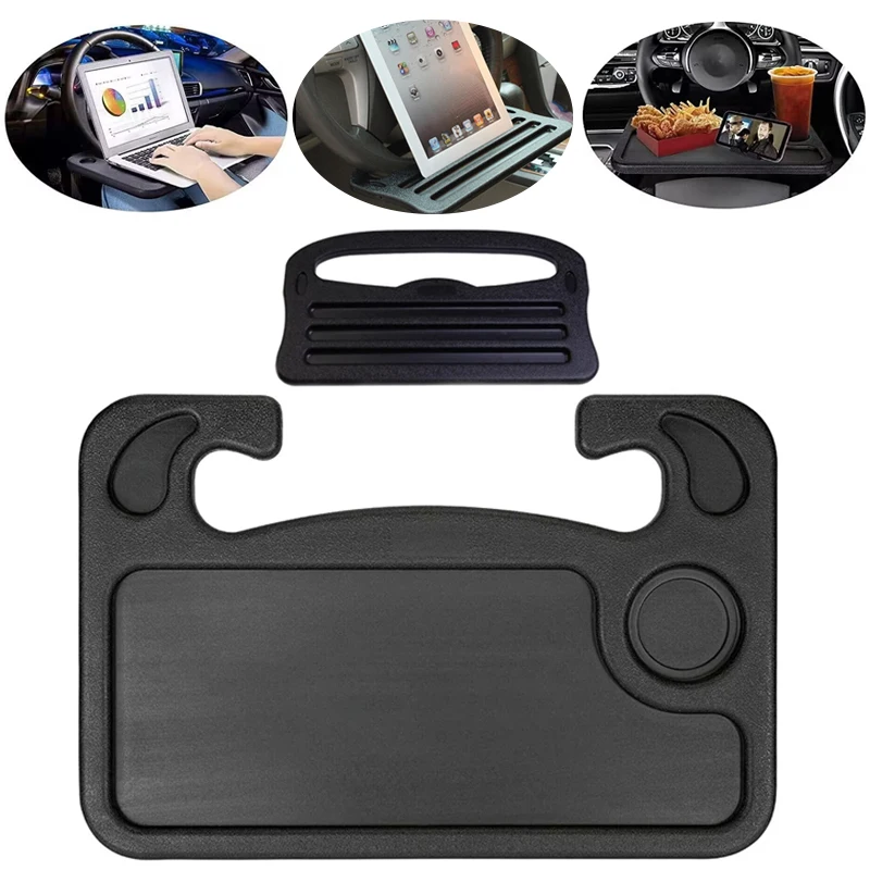 Newes Portable Car Laptop Computer Desk Mount Stand Eat Work Car Steering Wheel Dining Table BracketDrink Food Coffee Tray Board
