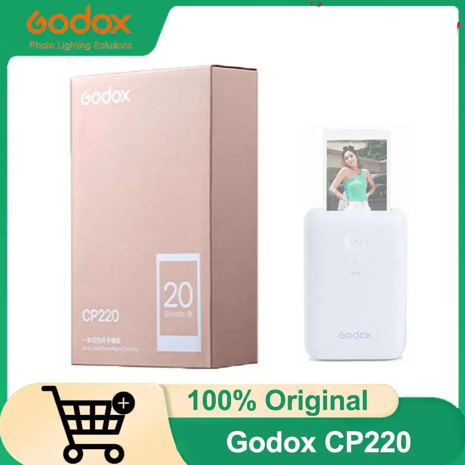Godox CP220 Photo Paper for Godox P100 Portable Photo Printer, 20 Sheets, Replacement Paper, 3.82