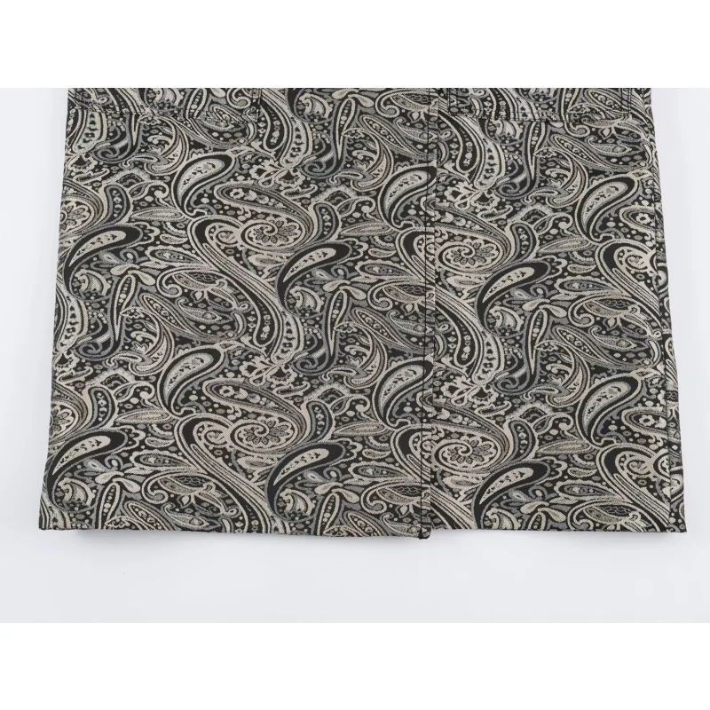2026 Winter Damen Vintage Jacquard-Mantel Langarm Doppelreihiger Langer Mantel Elegante Lässige Oberbekleidung für Damen – Detail 9