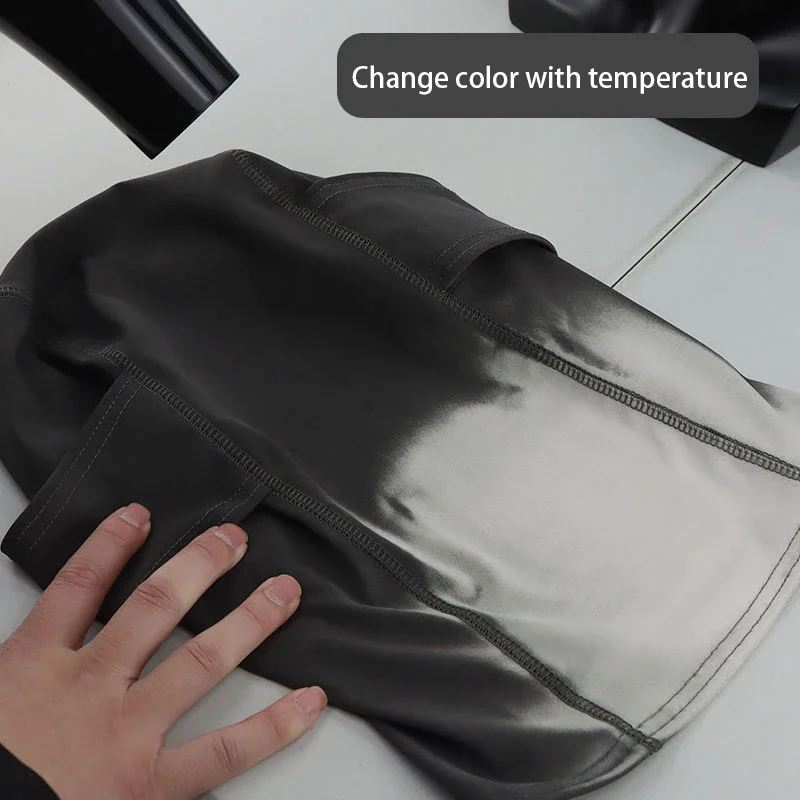 Mascarilla que cambia de color sensible a la temperatura, casco de esquí y ciclismo, protección facial y casco de protección solar