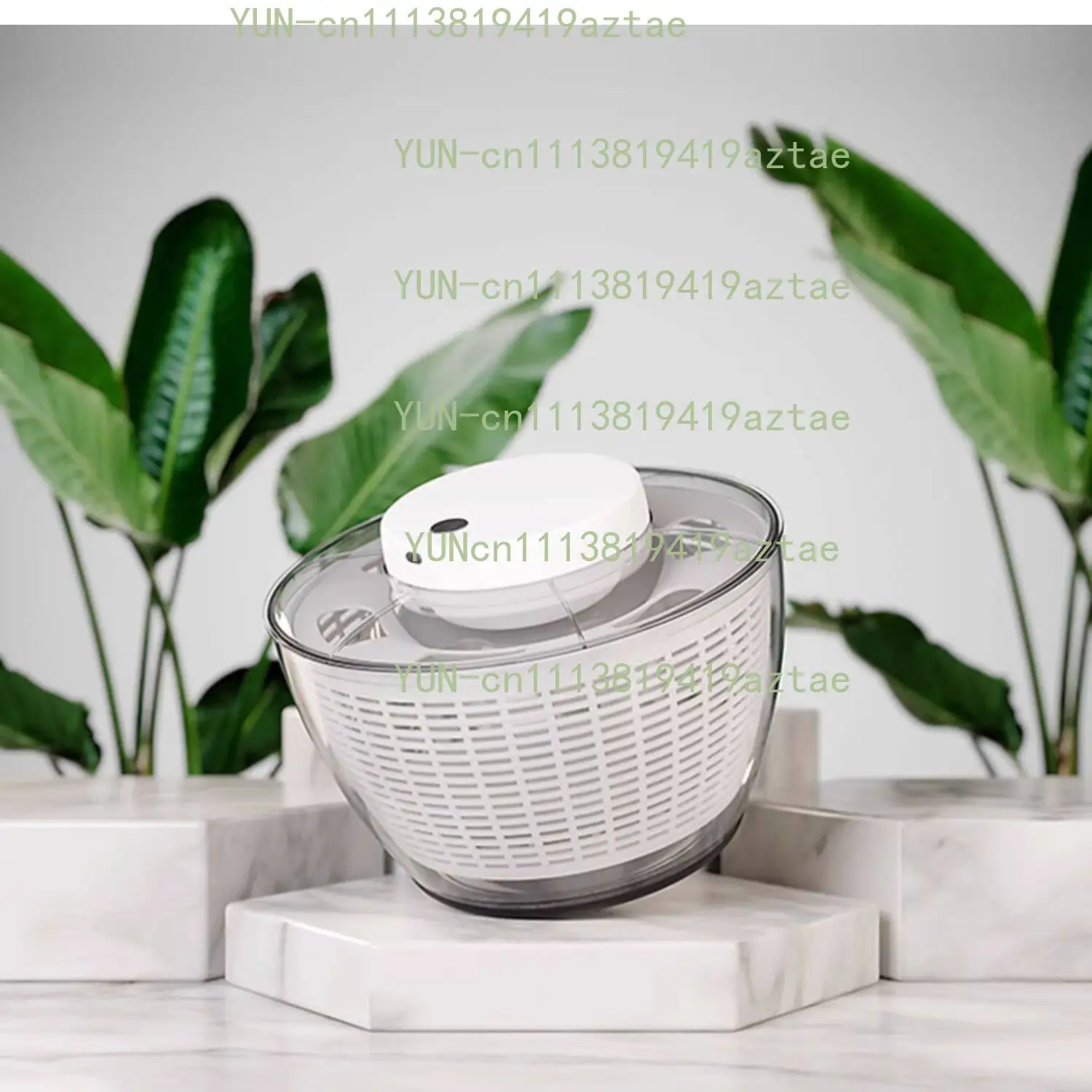 Electric Salad Spinner Drainer Spin Dryer Washer Dehydrator Rechargeable Dewatering Washing Machine Fruit Vegetable Cleaner Tool