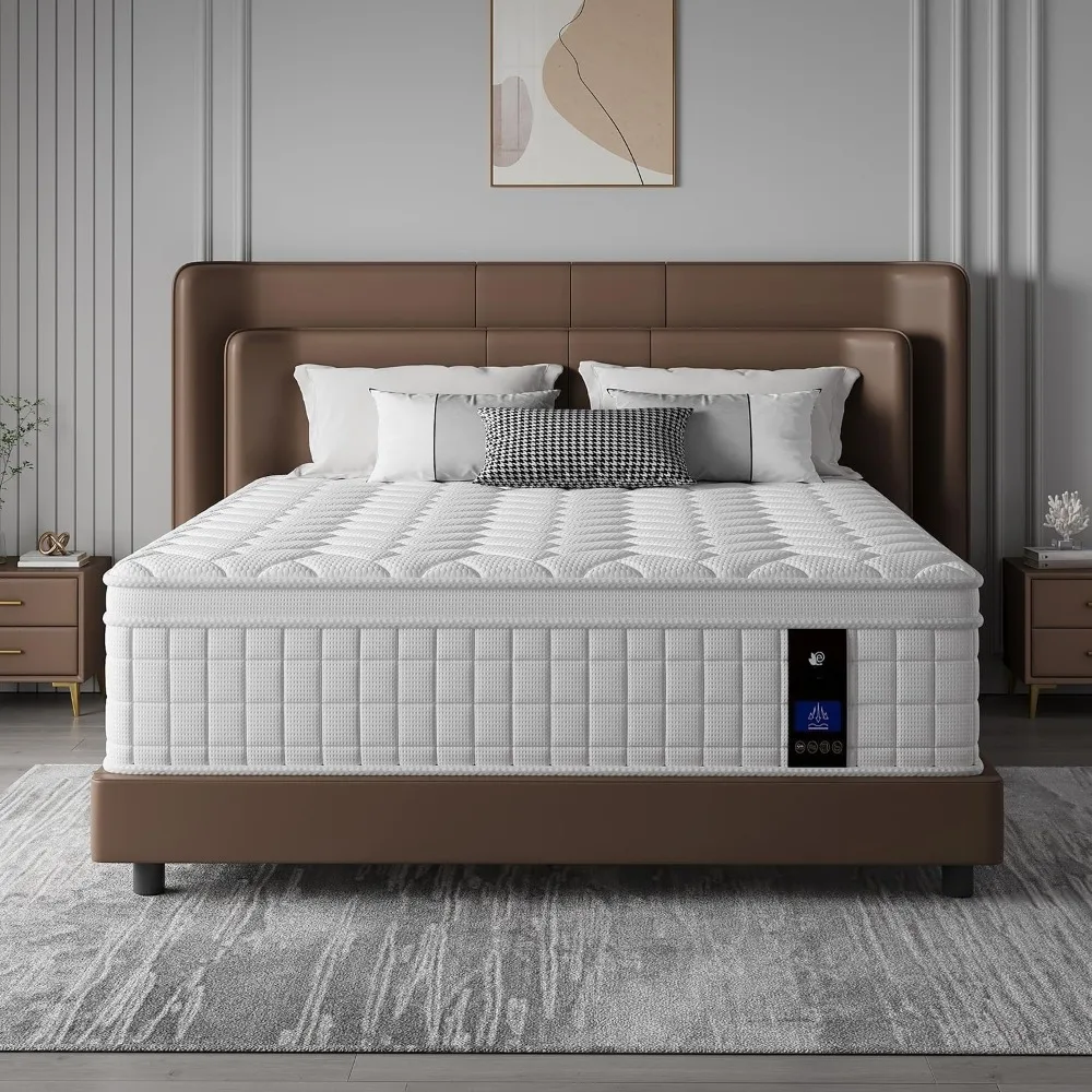 Full Size Mattress,10 inch Memory Foam Hybrid Mattresses in a Box，Full Mattress with Individually Pocket Springs