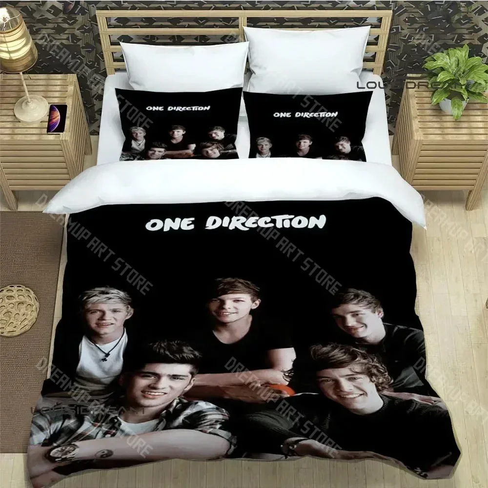 2026 3D O-ONE Band Direction Bedding Sets Exquisite Bed Supplies Set Duvet Cover Bed Comforter Set Bedding Set Luxury Birthday G