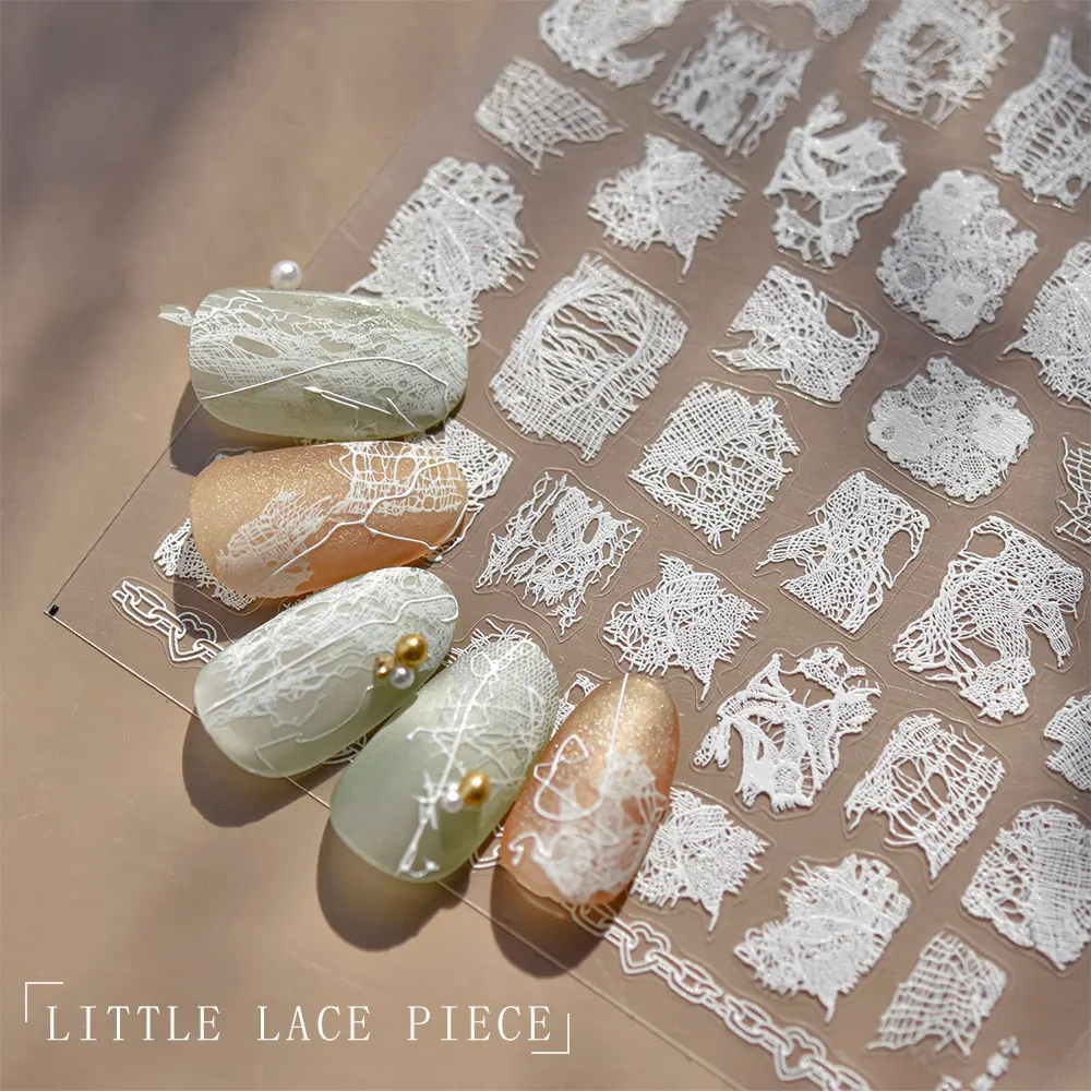 Bunte Kirsche Schleife Gelee Stern Mond Liebe Herz gebogene Linie Bogen Halskette Kette selbstklebende Nail Art Aufkleber Maniküre Aufkleber