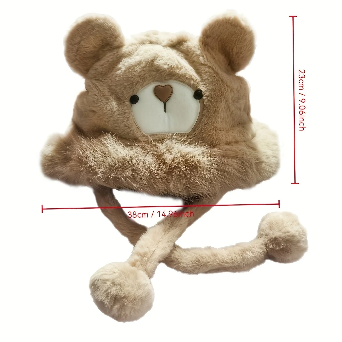 مجموعة بالاكلافا الشتوية الدافئة المقاومة للرياح مع أغطية يدوية مرفقة - قبعة فروي من البوليستر مع ميزات قابلة للتنفس، غسيل يدوي فقط #4