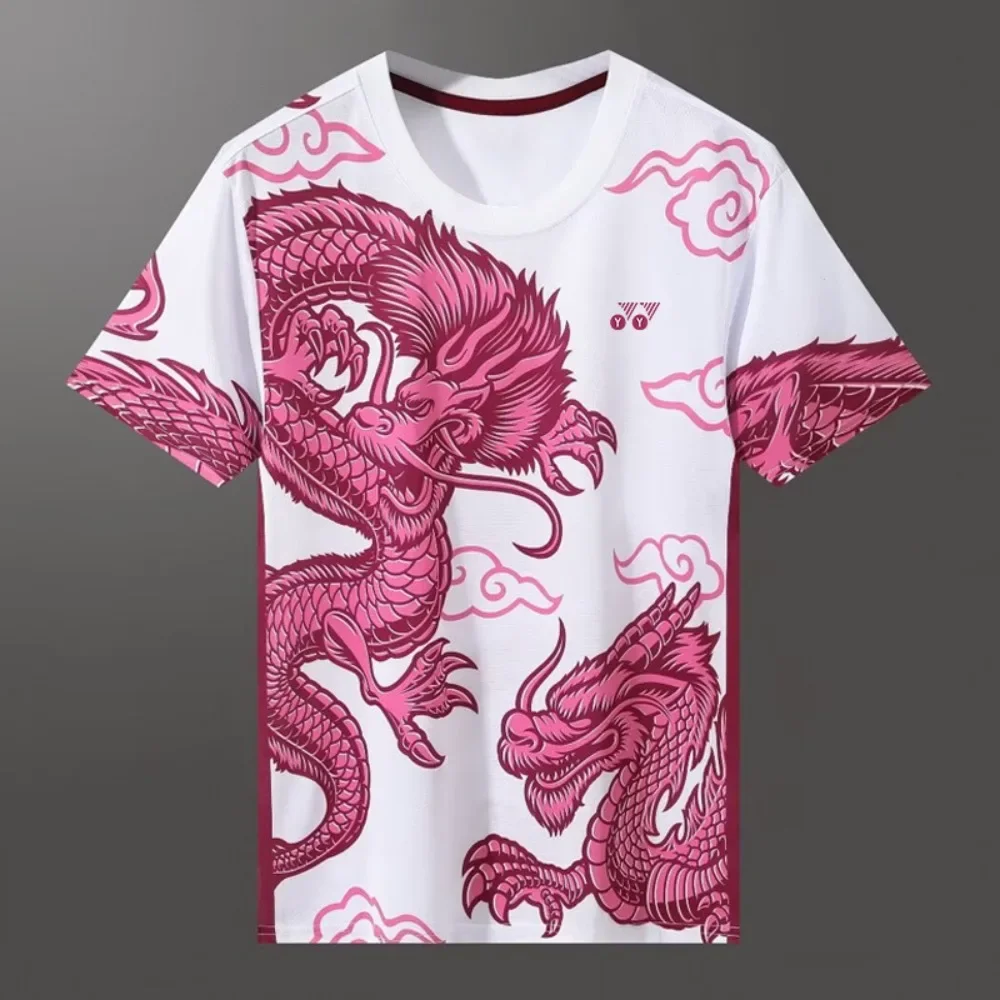 

Sports Casual Outfit Dry Fit Shirt Outdoor Running Cycling Short Sleeve Yonex Jersey for Men Badminton Brand T-shirt