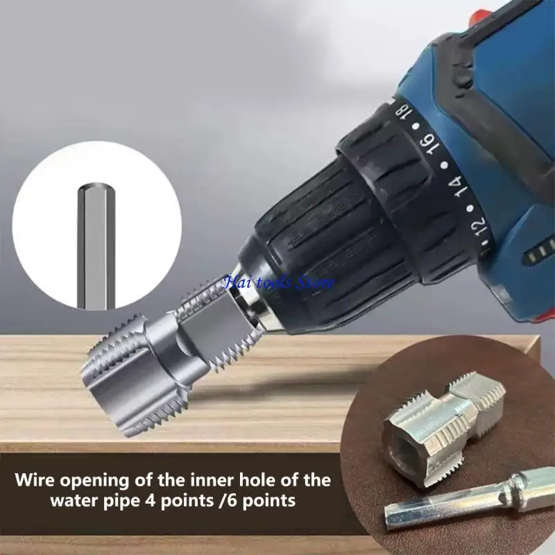 X37E 7Pcs Pipe Threader Dies Pipe Threader Pipe Round Die Manual Plumbing Threading Repair Tool for Industrial Repair