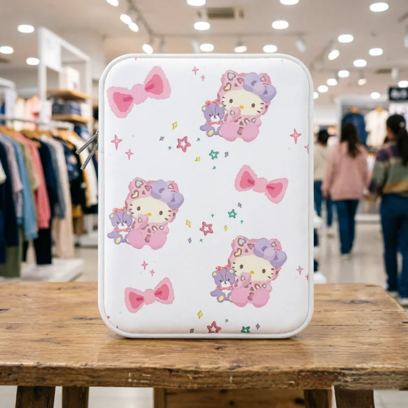 

Новая милая мультяшная сумка для хранения Hello Kitty Kuromi, 10, 11, 12, 13, 14, 15 дюймов, сумка для планшета из искусственной кожи, чехол для ноутбука Macbook, праздничный подарок