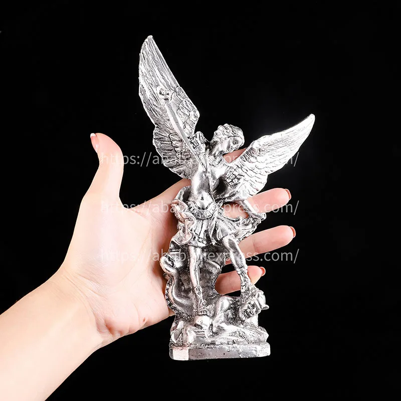 Saint Angel of Michael, a large religion. Religious baby candlestick