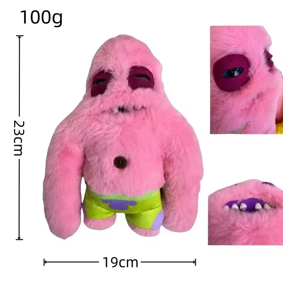 Original 100% Fuggler Plüschtiere 22CM Hässliches Monster Spongebob Schwammkopf Niedliches Fugg Zahnmonster Gefüllte Plüschpuppen Spielzeug Geschenke