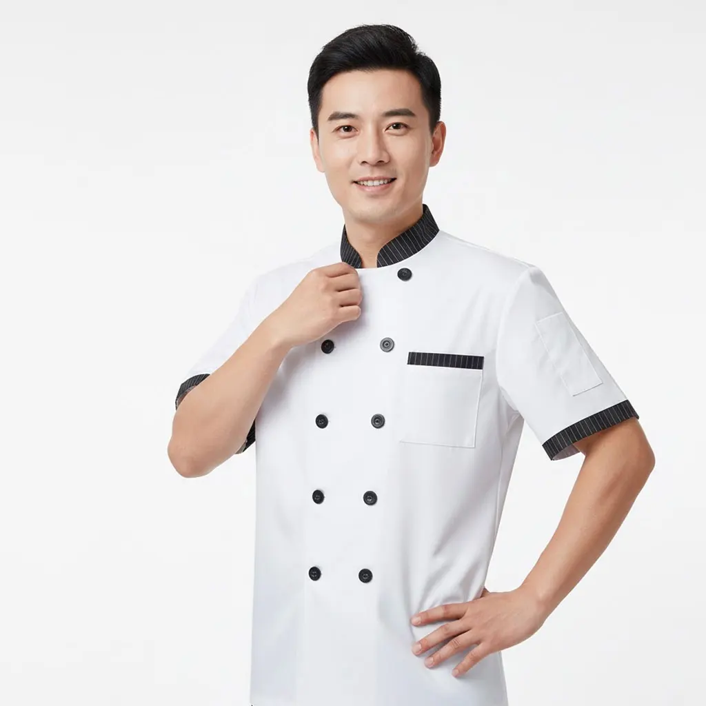 

Men’s Autumn Winter Chef Uniform: Thick Long Sleeve Wear-Resistant Workwear for Hotel & Restaurant Kitchen