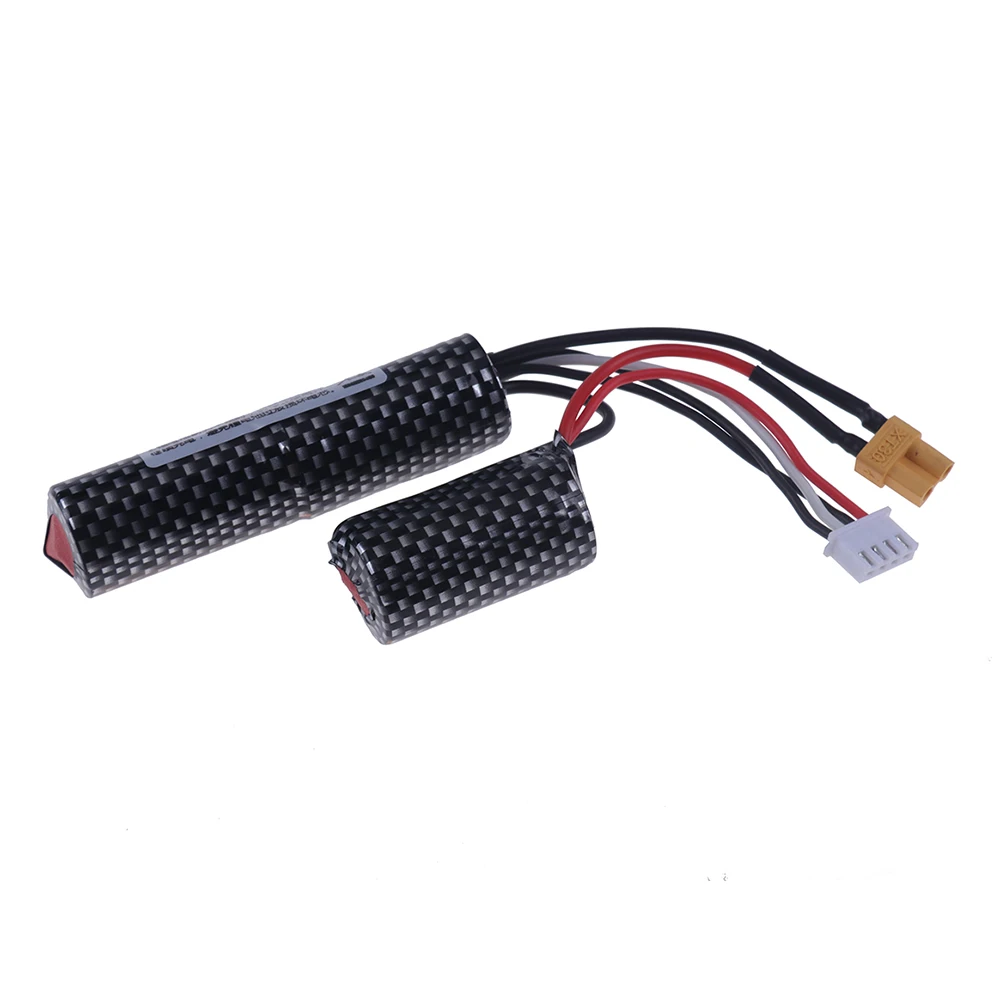 Литий-ионный аккумулятор 3S 11,1 в 2000 мАч 25C/зарядное устройство USB для электрического водяного гелевого шара бластера игрушечного пистолета Запчасти для радиоуправляемого аккумулятора 18350 11,1 В