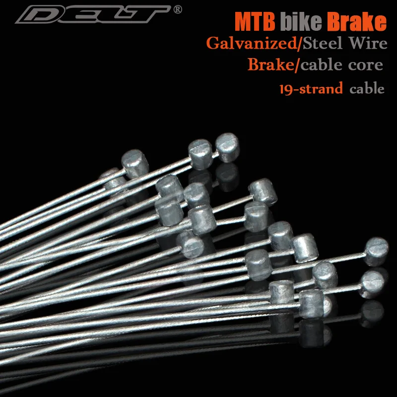 DELT 10 قطعة 1100/1800/2500 مللي متر كابلات فرامل الدراجة ، كابل الفرامل الداخلي الأساسية ، سلك فولاذي مجلفن ، كابل فرامل الدراجة أجزاء الدراجة