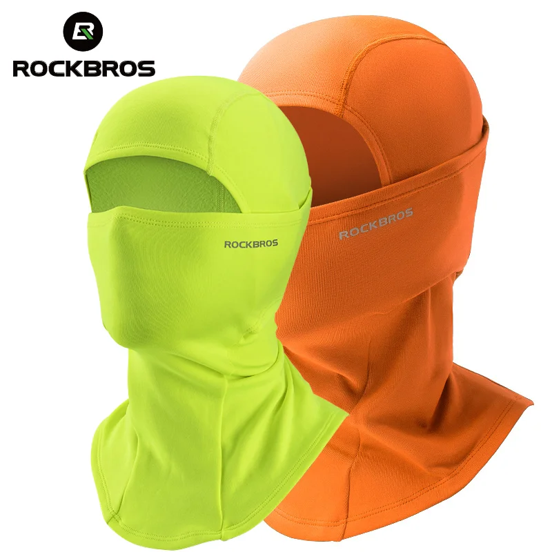 ROCKBROS Winter Cycling Balaclava Mask Sport Running Ski Face Mask Windproof Warm Bicycle Scarf Reflective MTB Road Bike Mask